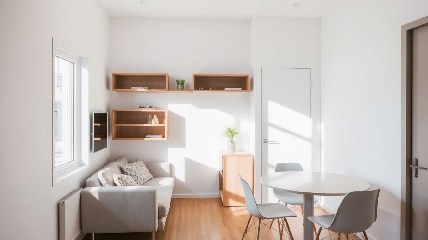 Mobilier inteligent pentru apartamente mici.