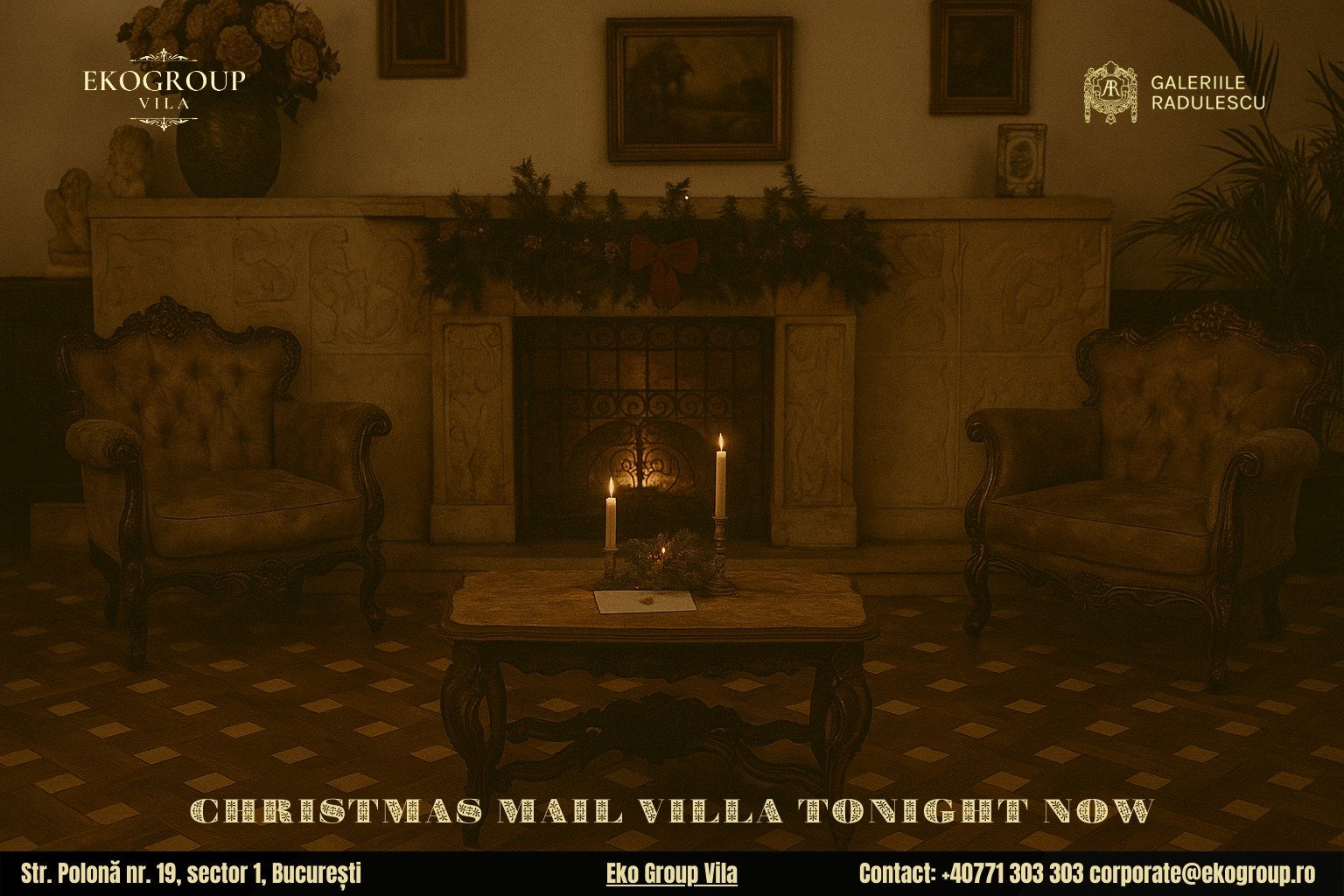 Scrisoare de Crăciun în epoca interbelică: atmosfera sărbătorilor din anii ’30 la Eko Group Vila